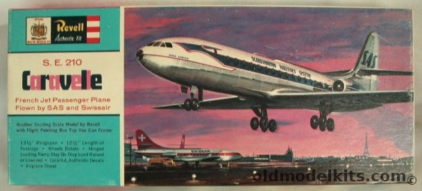 Revell 1/96 SE-210 Caravelle SAS Airlines, H184-129 plastic model kit